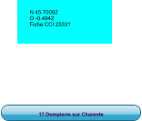 17 Dompierre sur Charente N 45.70092 O -0.4942 Fiche CCI 23331