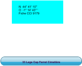 33 Lege Cap Ferret Cimetière N  44° 41' 10''   O  -1° 14' 43'' '  Fiche CCI 9179