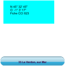 33 Le Verdon, sur Mer N 45° 32' 45''  O  -1° 3' 17''  Fiche CCI 823