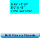 N 45° 41′ 28′′  E 0° 8′ 45′′ Fiche CCI 13651 16 St Yriex sur Charente