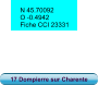17 Dompierre sur Charente N 45.70092 O -0.4942 Fiche CCI 23331