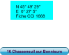 16 Chasseneuil sur Bonnieure N 45° 49' 29''  E  0° 27' 5''   Fiche CCI 1668