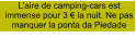 L’aire de camping-cars est immense pour 3 € la nuit. Ne pas manquer la ponta da Piedade